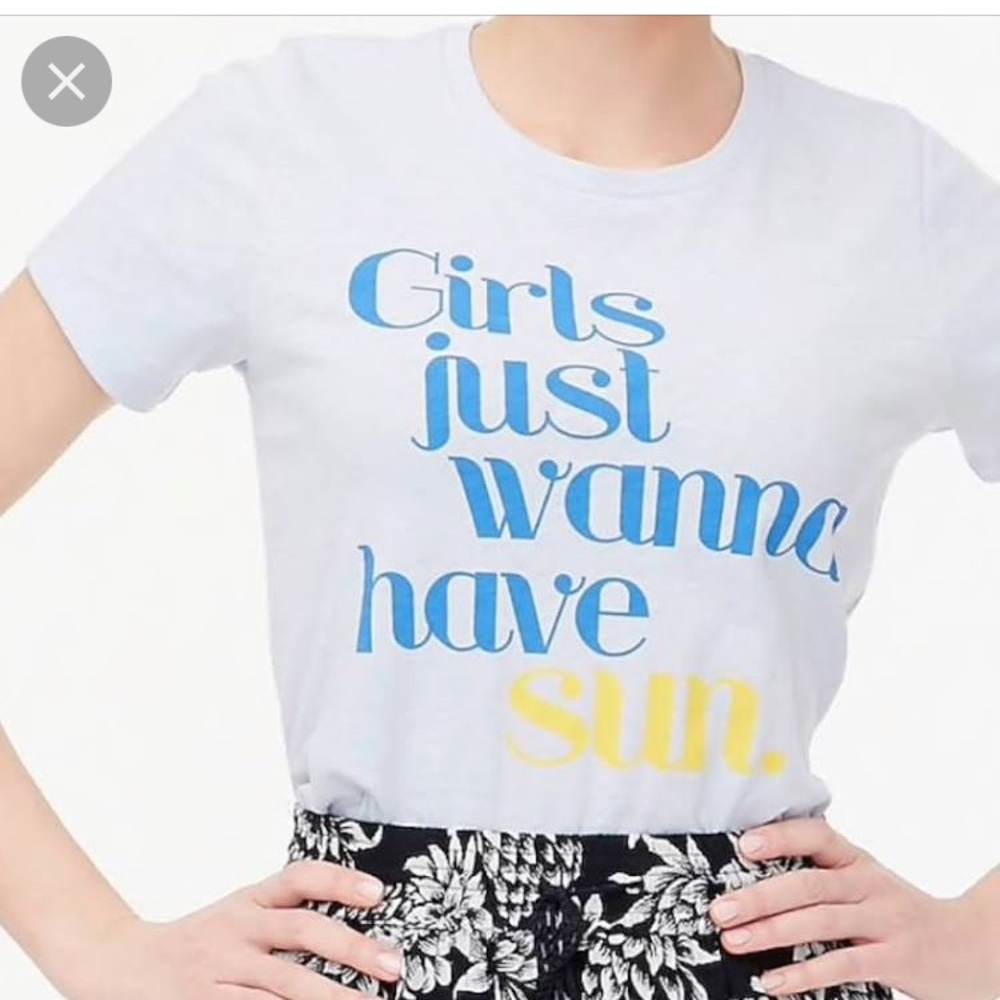 J Crew Collectors Tee-Girls Just Wanna Have Sun